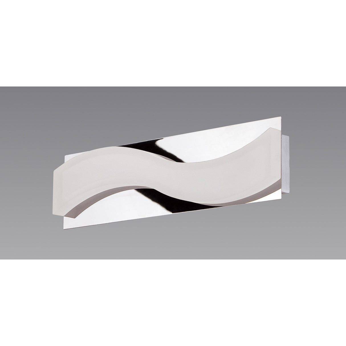 Ola Small LED Bathroom Wall Light – Polished Chrome & Frosted White