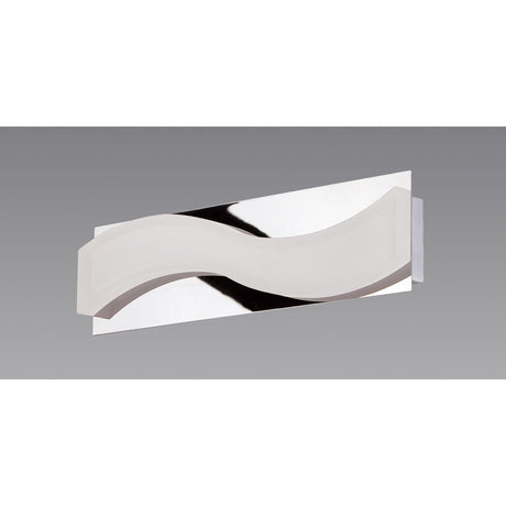 Ola Small LED Bathroom Wall Light – Polished Chrome & Frosted White