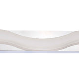 Ola Large LED Bathroom Wall Light – Polished Chrome & Frosted White