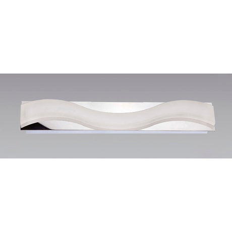 Ola Large LED Bathroom Wall Light – Polished Chrome & Frosted White