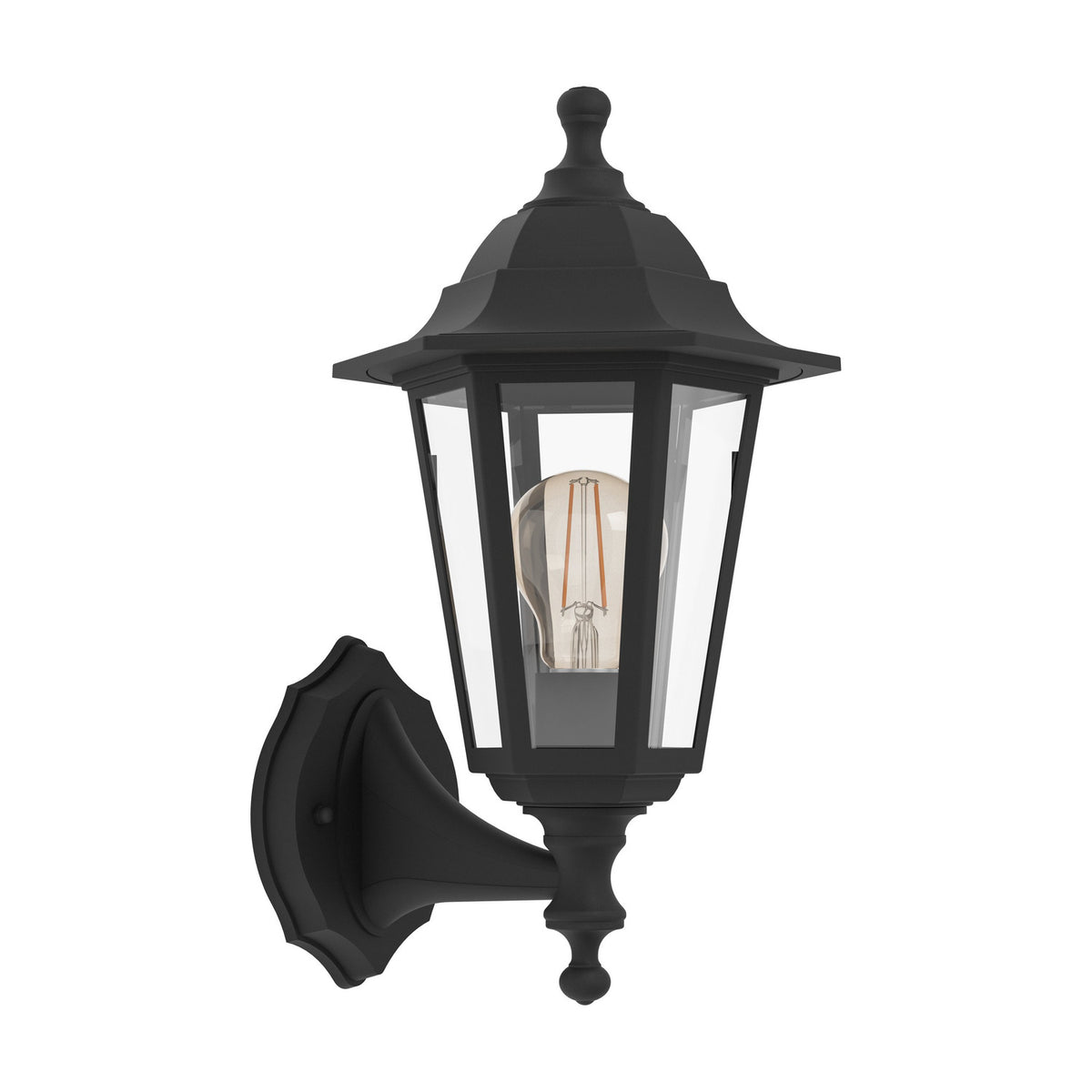 Olgiata-E Upward Outdoor Wall Light - Black