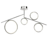 Olimpia LED Semi-Flush Ceiling Light 42W 3000K  - Chrome