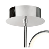 Olimpia LED Semi-Flush Ceiling Light 36W 3000K - Chrome