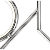 Olimpia LED Semi-Flush Ceiling Light 36W 3000K - Chrome