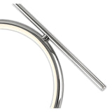 Olimpia LED Semi-Flush Ceiling Light 30W 3000K - Chrome