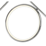 Olimpia LED Semi-Flush Ceiling Light 30W 3000K - Chrome