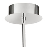 Olimpia LED Semi-Flush Ceiling Light 25W 3000K - Chrome