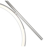 Olimpia LED Semi-Flush Ceiling Light 25W 3000K - Chrome