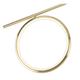 Olimpia LED Semi-Flush Ceiling Light 42W 3000K - Satin Gold