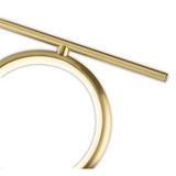 Olimpia LED Semi-Flush Ceiling Light 42W 3000K - Satin Gold