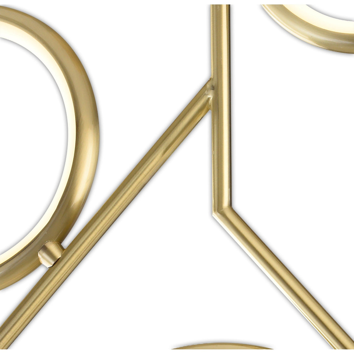 Olimpia LED Semi-Flush Ceiling Light 36W 3000K - Satin Gold