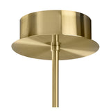 Olimpia 2 Light LED Semi-Flush Ceiling Light - Satin Gold