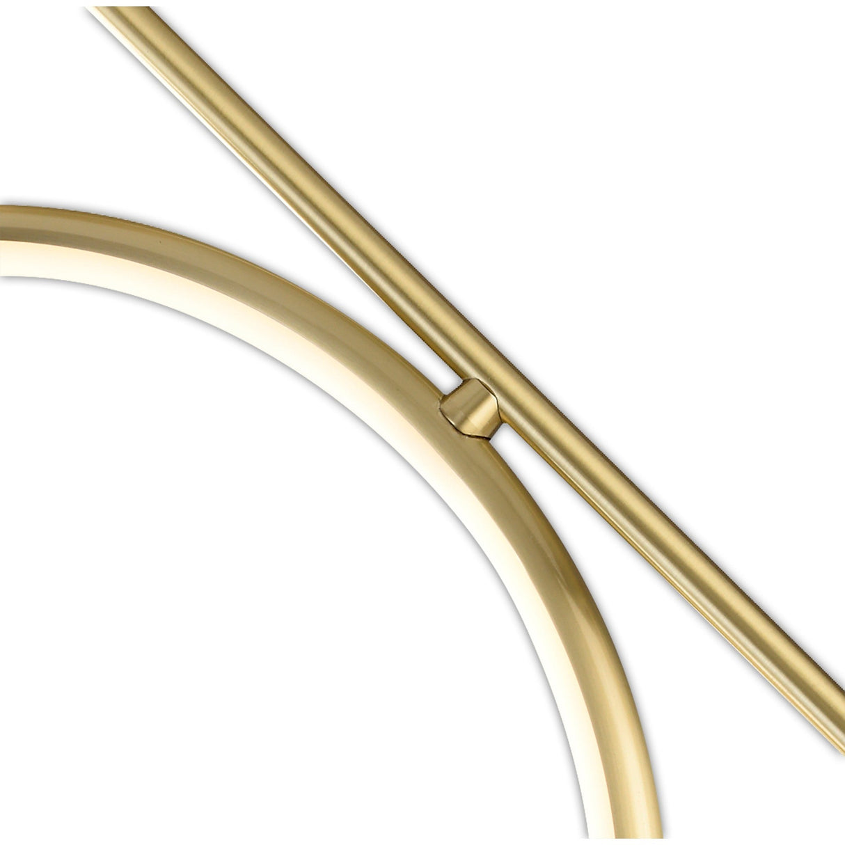 Olimpia LED Semi-Flush Ceiling Light 25W 3000K - Satin Gold