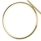 Olimpia LED Semi-Flush Ceiling Light 25W 3000K - Satin Gold