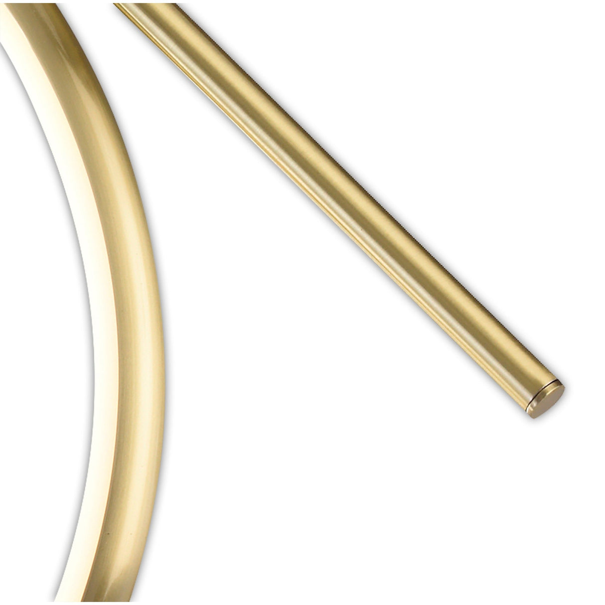 Olimpia LED Semi-Flush Ceiling Light 25W 3000K - Satin Gold