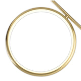Olimpia LED Semi-Flush Ceiling Light 20W 3000K - Satin Gold