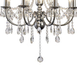 Olivia 58cm 8 Light Crystal Chandelier - Chrome (Without Shade)