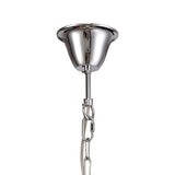 Olivia 70cm 8 Light Crystal Chandelier - Chrome With Grey Shade