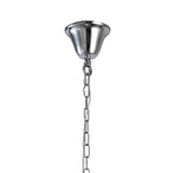 Olivia 70cm 8 Light Crystal Chandelier - Chrome With Bronze Shade