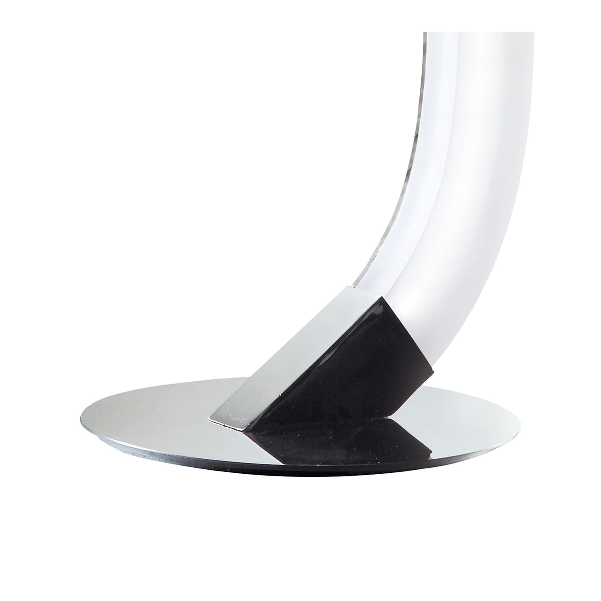 On LED Frosted Acrylic Left Table Lamp 5W 3000K - Polished Chrome