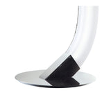 On LED Frosted Acrylic Left Table Lamp 5W 3000K - Polished Chrome
