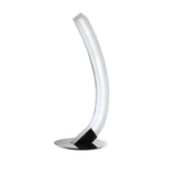 On LED Frosted Acrylic Left Table Lamp 5W 3000K - Polished Chrome