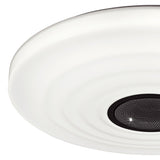 Ondas CCT LED Flush Ceiling Light With Bluetooth Speaker & Remote - White