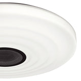 Ondas CCT LED Flush Ceiling Light With Bluetooth Speaker & Remote - White