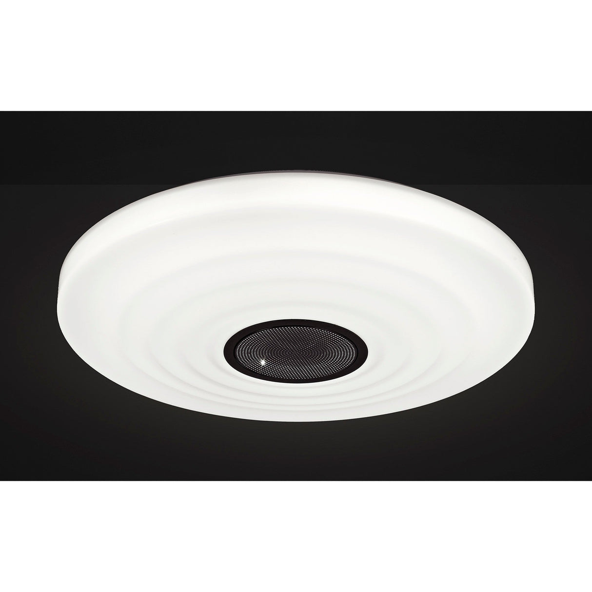 Ondas CCT LED Flush Ceiling Light With Bluetooth Speaker & Remote - White