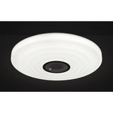 Ondas CCT LED Flush Ceiling Light With Bluetooth Speaker & Remote - White
