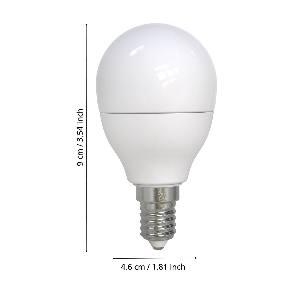 Opal Dimmable LED Golf Ball Bulb E14 P45 7.5W 806lm Warm White