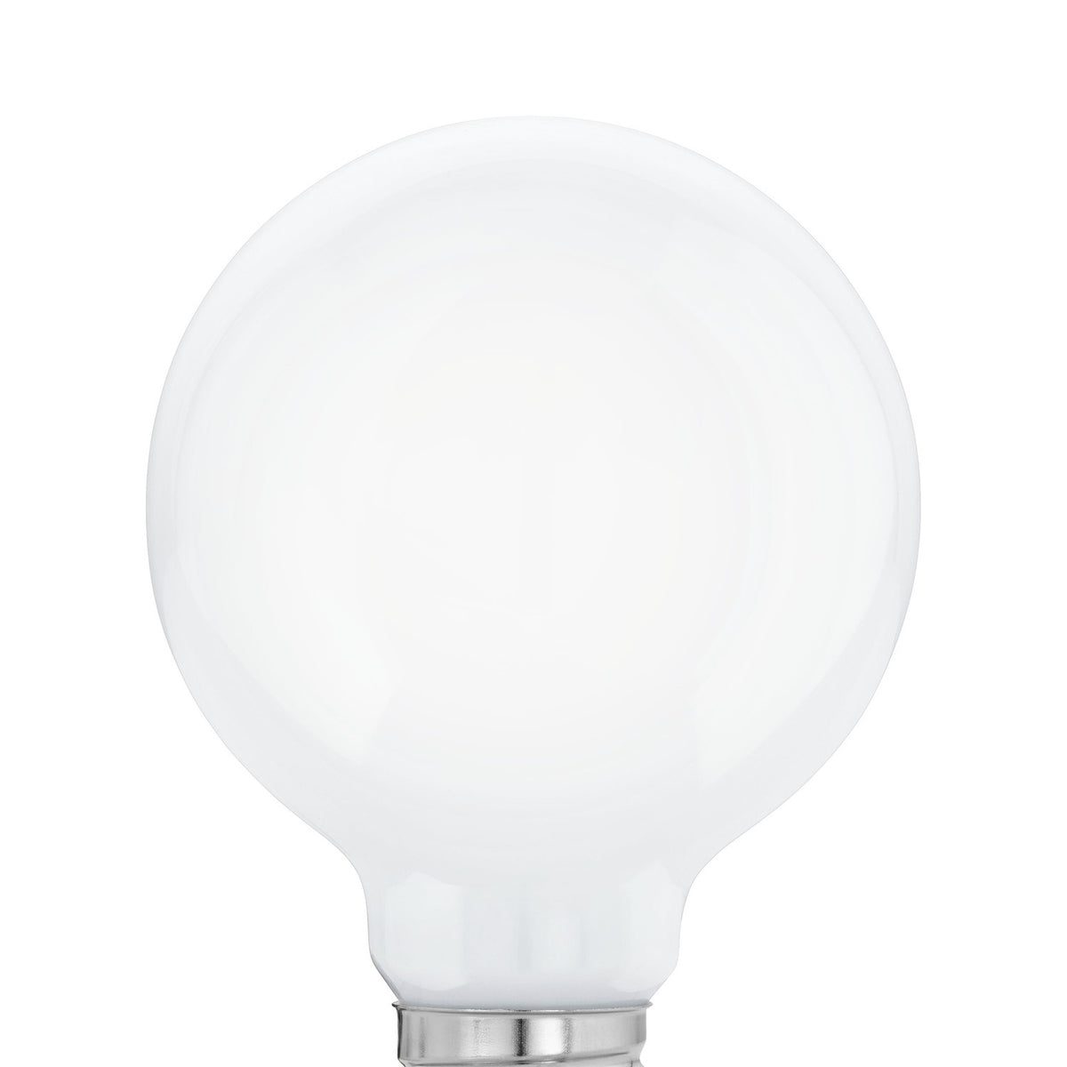 Opal LED globe bulb, G80 shape with a rounded milky glass shade and E27 screw cap, shown against a plain white background.