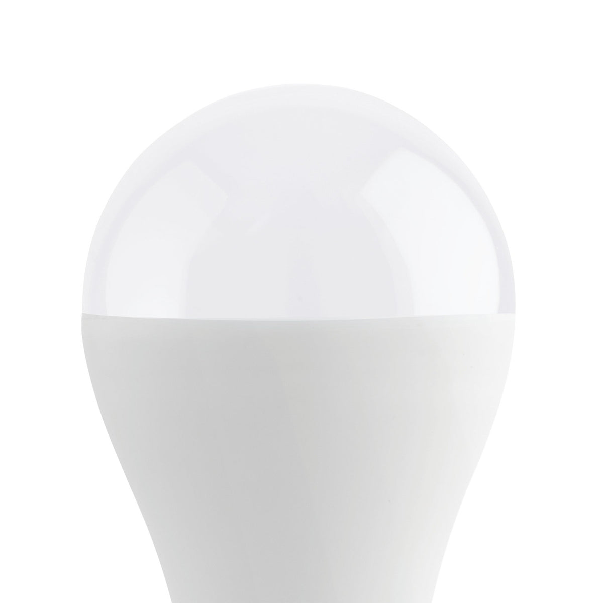 Close-up of an Opal LED GLS Bulb, E27 screw cap, pear-shaped white plastic casing, cool white 4000K, shown against a plain white background.