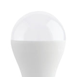 Close-up of an Opal LED GLS bulb, E27 A60 shape in white plastic with a visible screw cap base, shown on a plain white background.