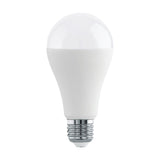 Opal LED GLS bulb with classic pear shape and silver E27 screw cap, 11.2W warm white 3000K, shown on a plain white background.