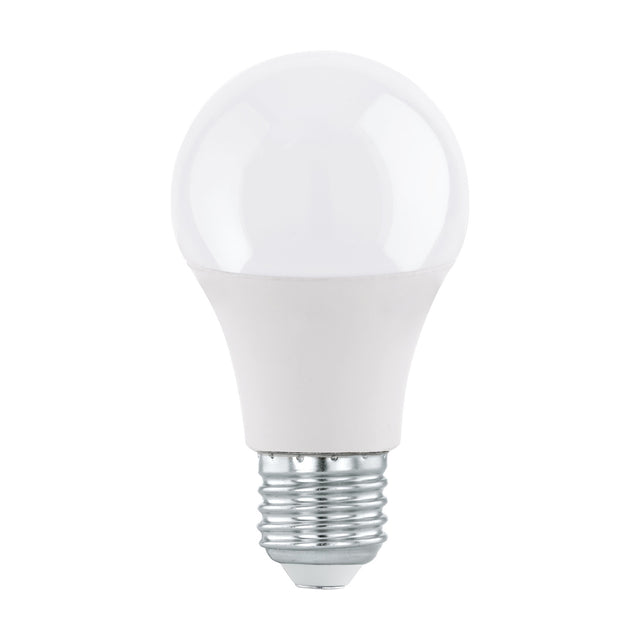 Opal LED GLS bulb in classic pear shape with E27 screw cap, white plastic finish, 3.4W cool white, shown on a plain white background.