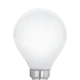 Opal LED golf ball bulb, E14 screw cap, round white glass globe, P45 shape, 7W warm white 2700K, shown on a plain white background.