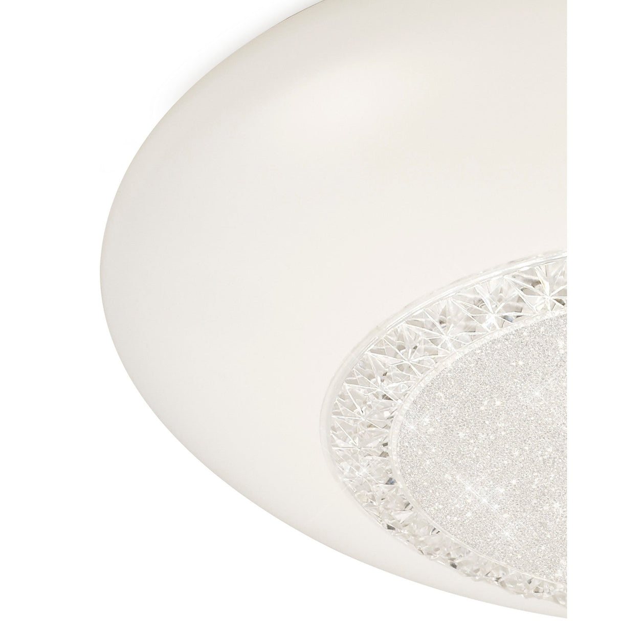 Opera Small CCT Dimmable LED Flush Ceiling Light With Remote Control - White