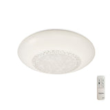 Opera Small CCT Dimmable LED Flush Ceiling Light With Remote Control - White