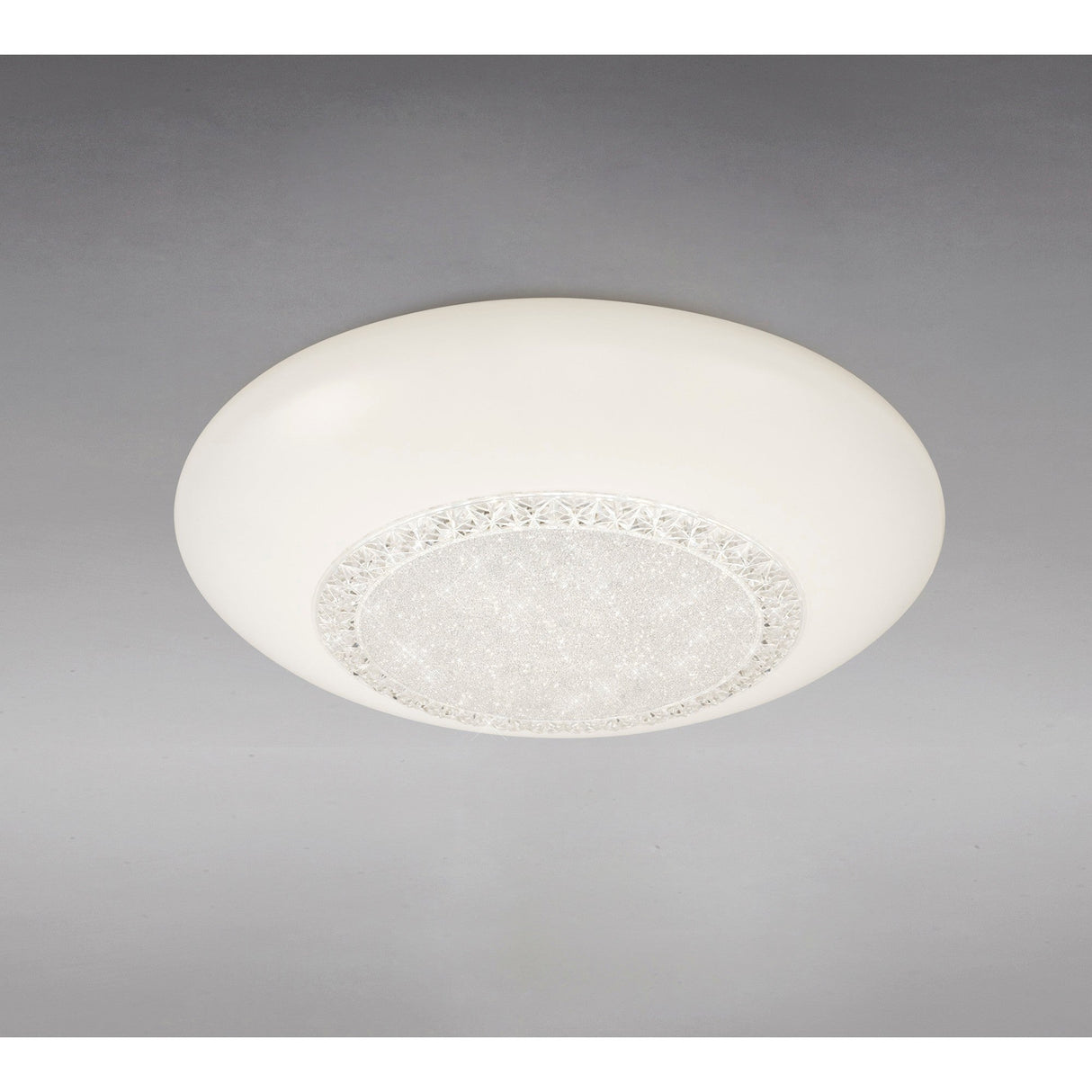 Opera Small CCT Dimmable LED Flush Ceiling Light With Remote Control - White