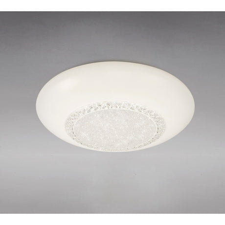 Opera Small CCT Dimmable LED Flush Ceiling Light With Remote Control – White