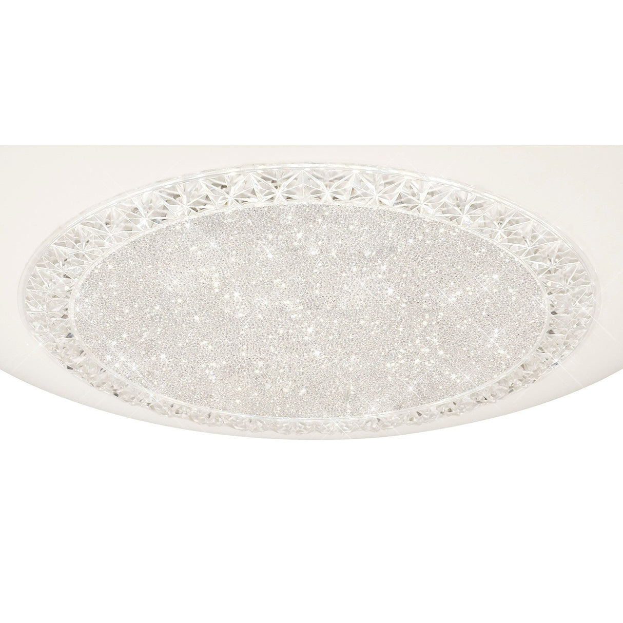 Opera Large CCT Dimmable LED Flush Ceiling Light With Remote Control - White