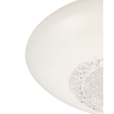 Opera Large CCT Dimmable LED Flush Ceiling Light With Remote Control - White