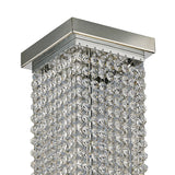 Ophelia 9 Light Crystal Semi-Flush Ceiling Light - Polished Chrome