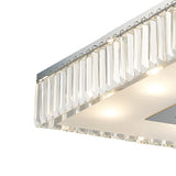 Ophelia 9 Light Crystal Semi-Flush Ceiling Light - Polished Chrome