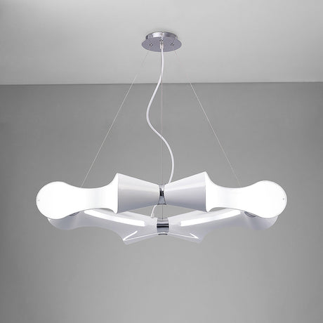 Ora 90cm LED Suspension Light - Gloss White & Chrome