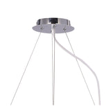 Ora 80cm LED Suspension Light - Gloss White & Chrome