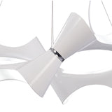 Ora 80cm LED Suspension Light - Gloss White & Chrome