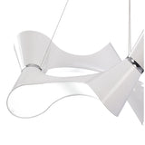 Ora 80cm LED Suspension Light - Gloss White & Chrome
