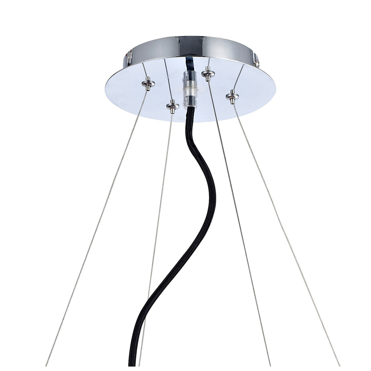 Ora 80cm LED Suspension Light - Gloss Purple & Chrome